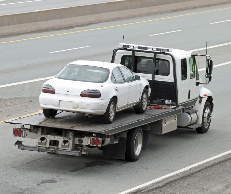 Tilt tray towing