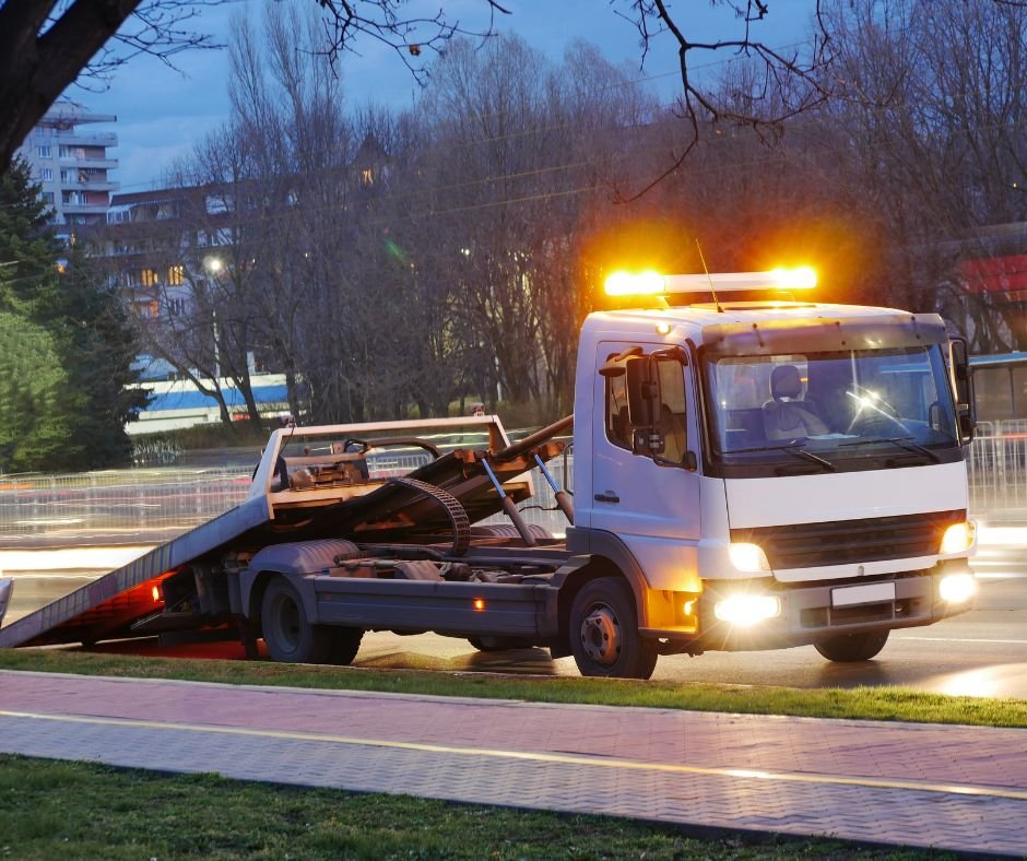 Tilt tray tow truck